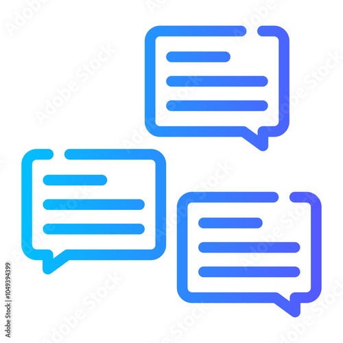 message gradient icon