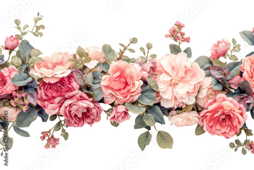 Wallpaper Mural PNG Garland flower border plant nature petal. Torontodigital.ca