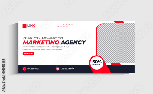 Digital Marketing Facebook Cover template