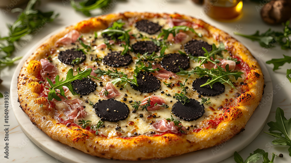 Truffle Mushroom Delight Pizza Truffle Mushroom Delight Pizza