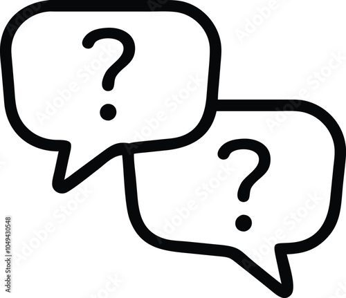 question mark and speech bubble icon vector file,