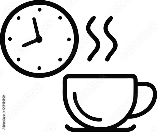 Coffee Break Icon vector file.