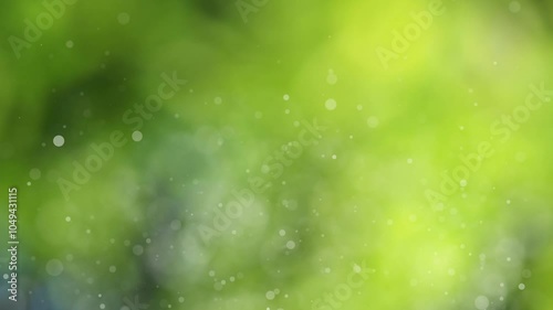Glittering green bokeh, 4K background material, loop background