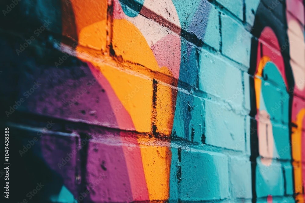 Fototapeta premium Vibrant Graffiti Artwork with Bold Colors and Styles