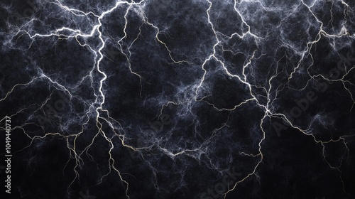 Lightning is striking on dark marble background texture
