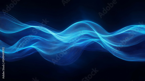 Blue Smoke Art Background