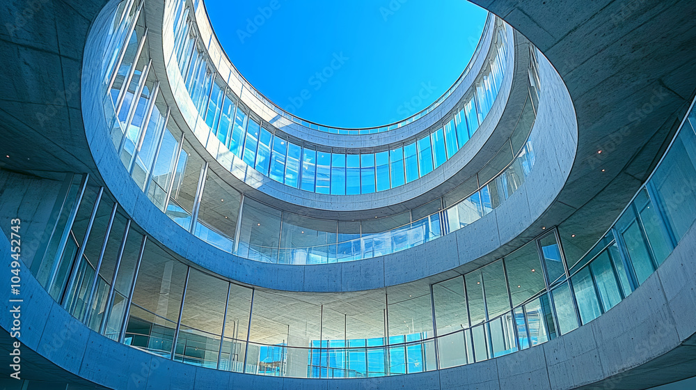 Fototapeta premium Modern architectural spatial background
