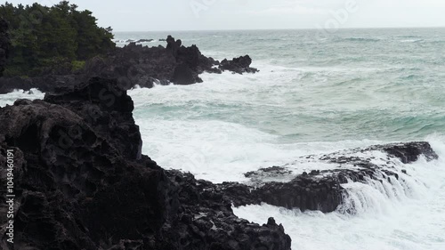 Jungmun Daepo Haean Jusangjeollidae,  Jeju Island, South Korea photo