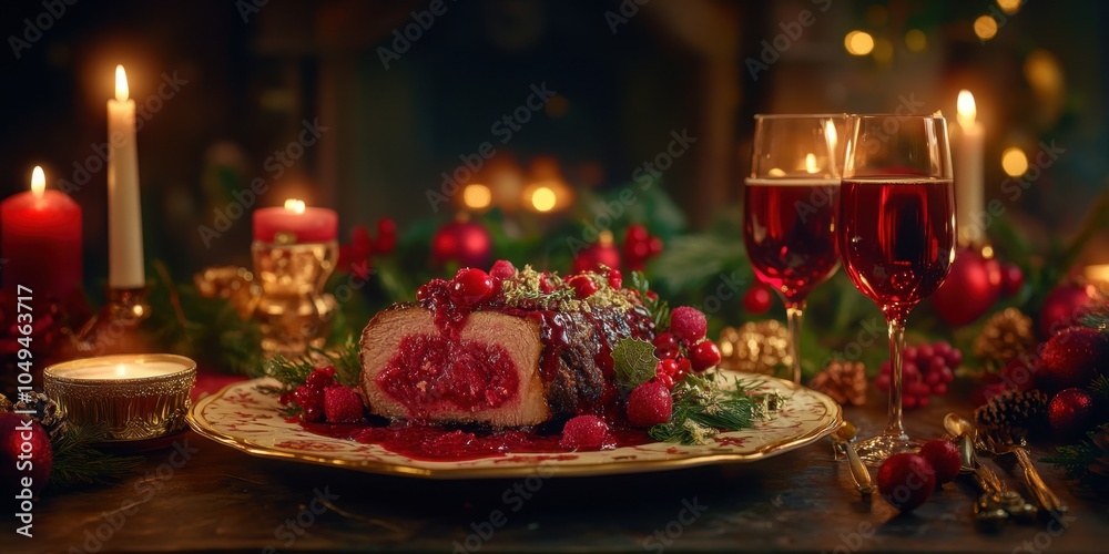 a plate of cake and a glass of wine a plate of cake and a glass of wine