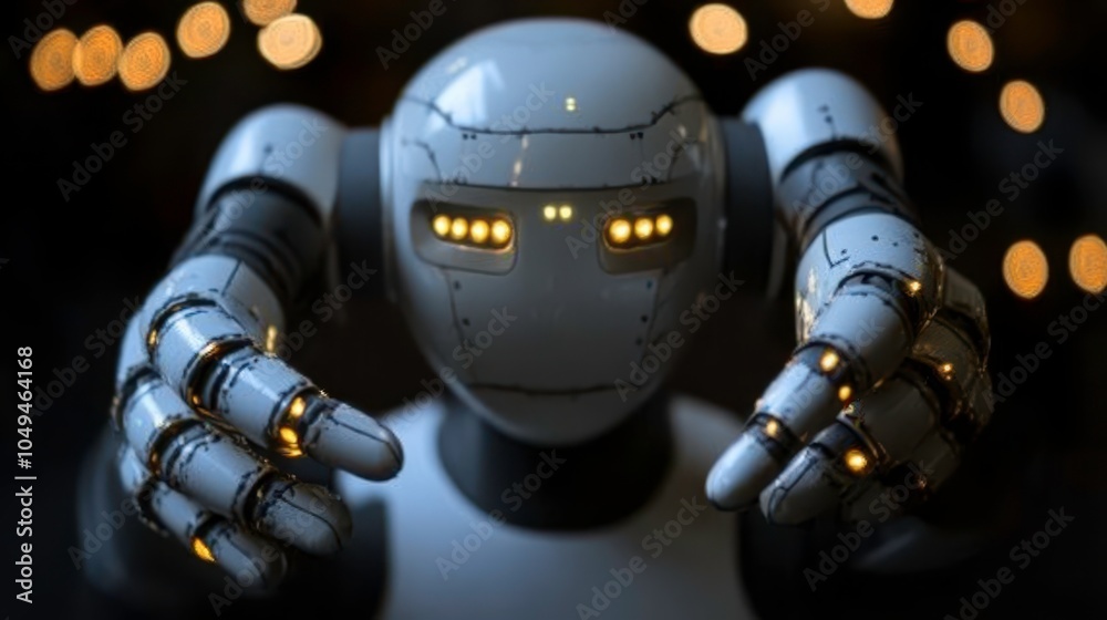 Fototapeta premium Innovative robot design captivates with futuristic features and unmatched technology integration