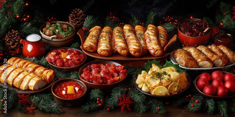 a table with a variety of food on it a table with a variety of food on it