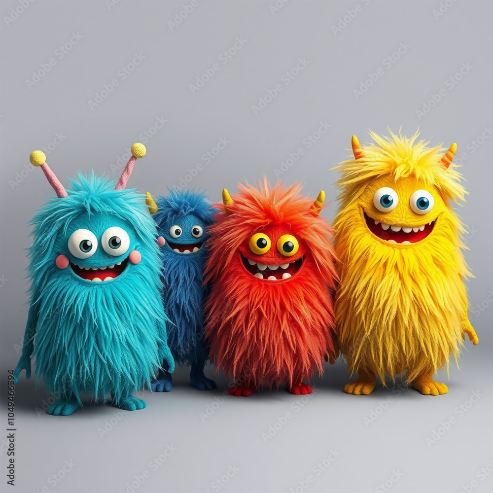monsters with a smile funny cartoon zombie with horns two owls monster monsters with a smile funny cartoon zombie with horns two owls monster