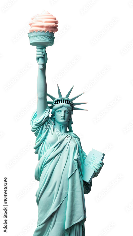 Fototapeta premium PNG Ice-cream statue sculpture representation.