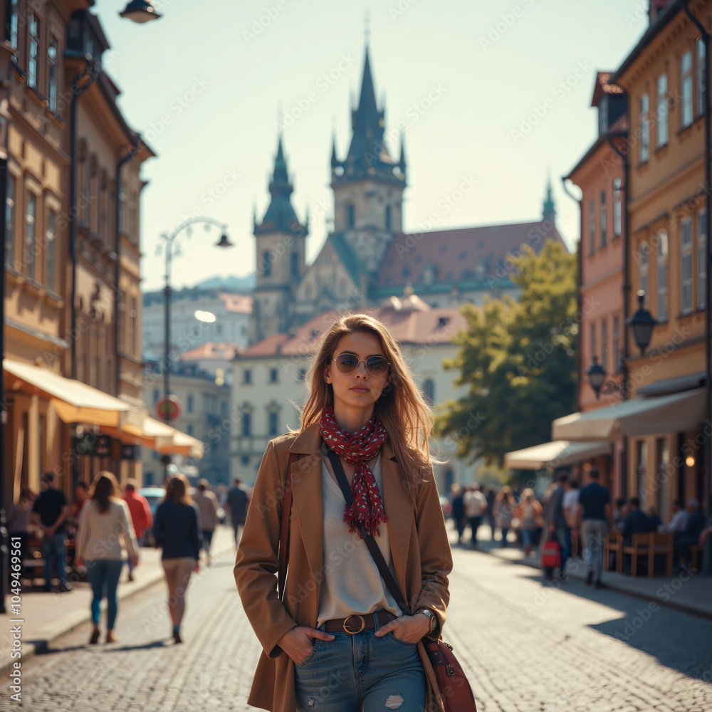 Capturing the essence of a vibrant street scene under a bright sunlight, photography of street photography concept. Capturing the essence of a vibrant street scene under a bright sunlight, photography of street photography concept.