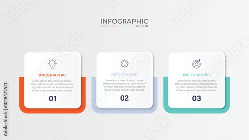 Vector infographic design template with 3 options or steps