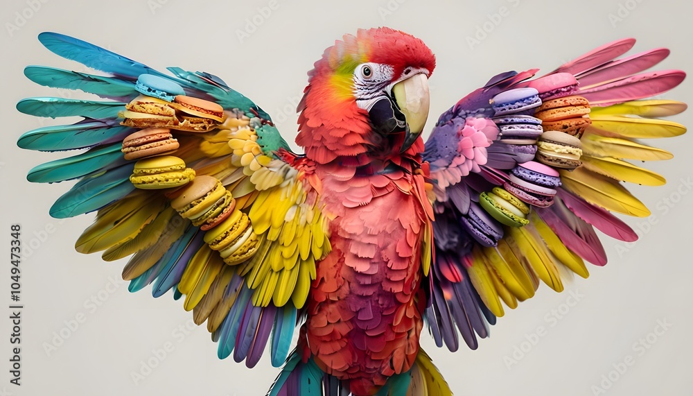 Obraz premium Macaron Parrot