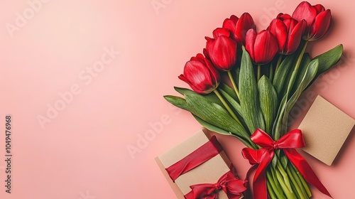 Create memorable moments with a beautiful bouquet of red tulips and thoughtful gifts for any occasion