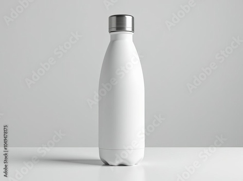 Essential White Water Bottle - Clean and Simple Product Photography for Modern Brands