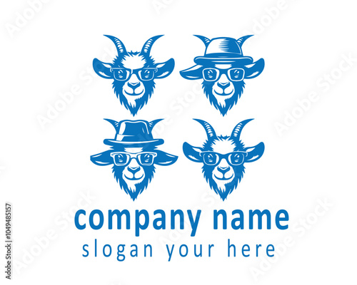 A goat logo often represents strength and determination, inspired by the animal's resilience.