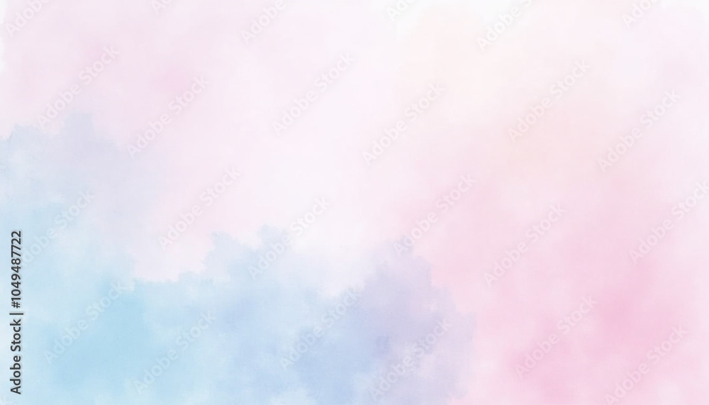 Watercolor gradient background, soft blend of pastel pink and blue tones with subtle textures, calming and airy Watercolor gradient background, soft blend of pastel pink and blue tones with subtle textures, calming and airy