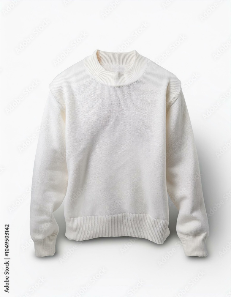 White mock neck sweater White mock neck sweater