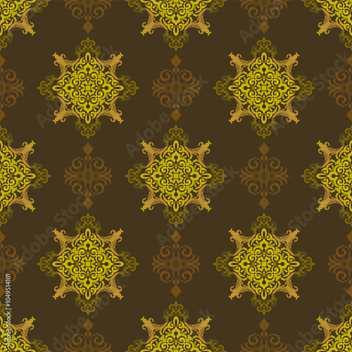 Luxurious Thai Ornate vintage damask inspired pattern photo