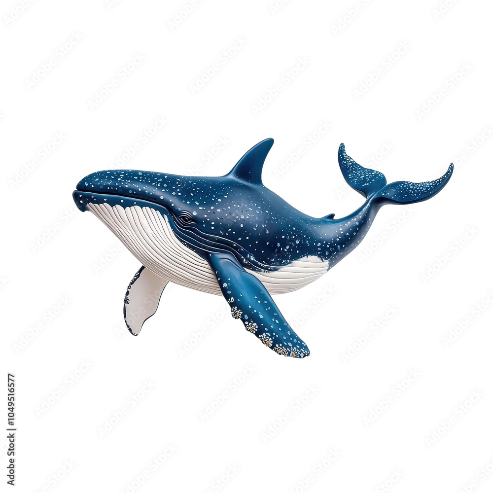 A whale isolate on white background, its massive form and graceful tail displayed elegantly. PNG A whale isolate on white background, its massive form and graceful tail displayed elegantly. PNG