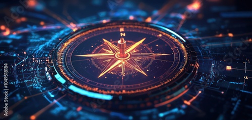 Wallpaper Mural Digital compass visualizations assist in the strategic planning and analysis of businesses. Torontodigital.ca