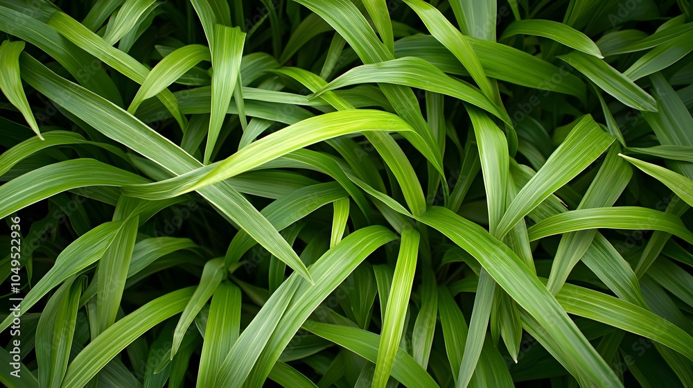 Obraz premium Lush green grass blades with varying shades and textures, creating a vibrant natural backdrop.