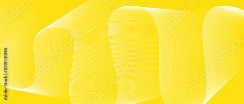 abstract white yellow blend wave line on yellow background.