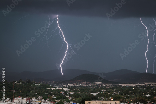 lightning in the night