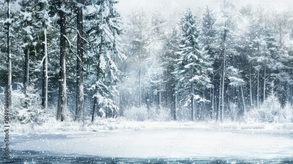 Tranquility of the Winter Forest