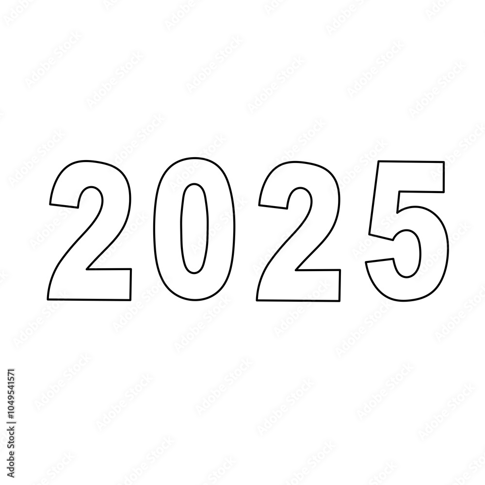 writing New Year's numbers two thousand two five writing New Year's numbers two thousand two five