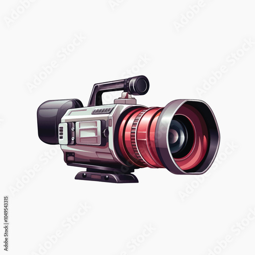 Vintage video camera illustration