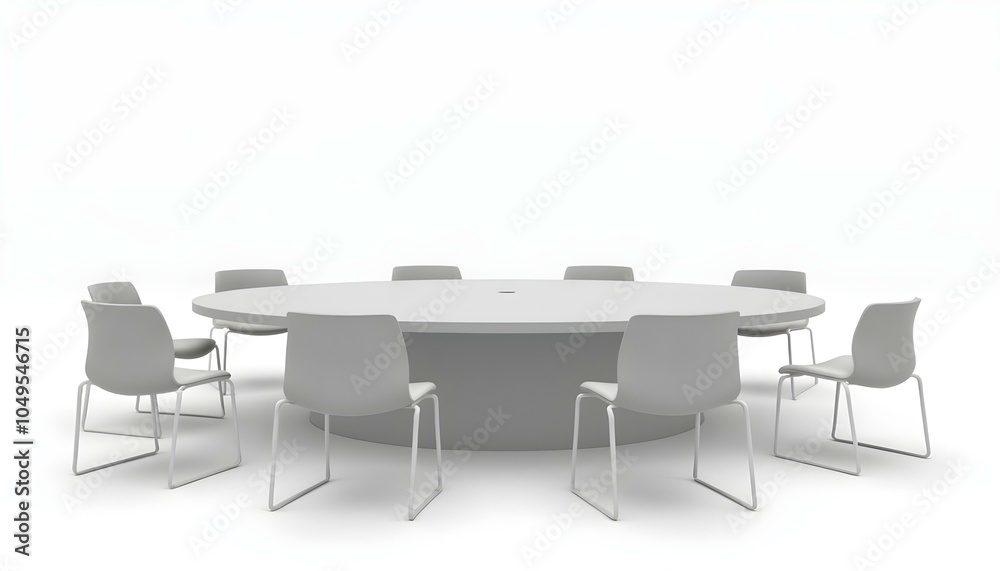 Fototapeta premium 民主主義 会議 話し合い 対話 円卓