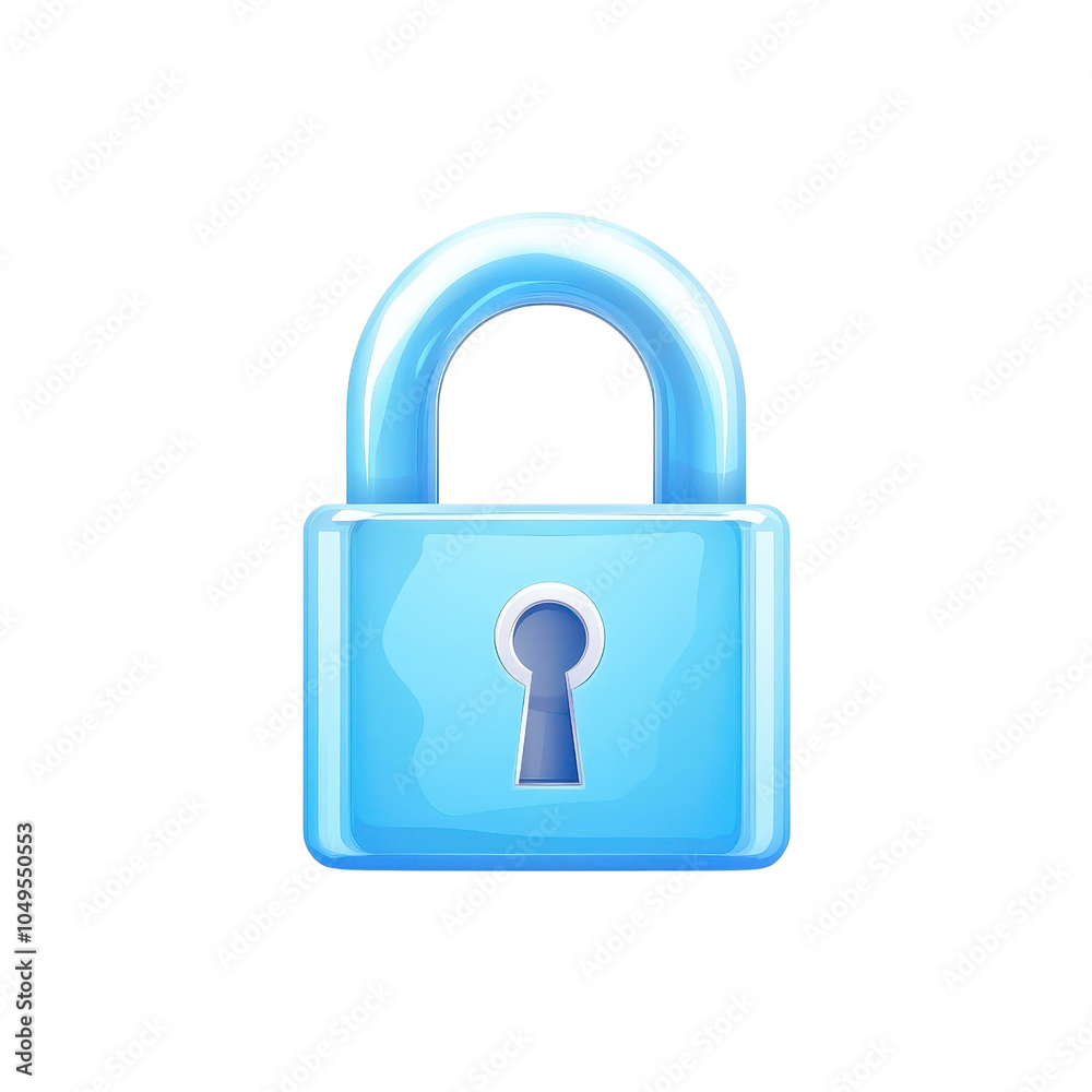 Flat style lock illustration, isolated on a white background. cutout png Flat style lock illustration, isolated on a white background. cutout png