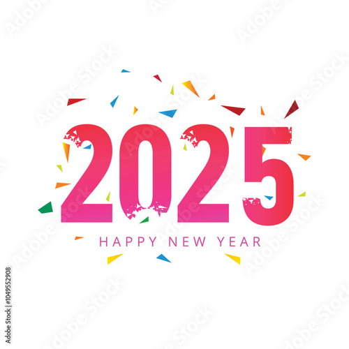 Beautiful new year 2025 card wishes celebration background