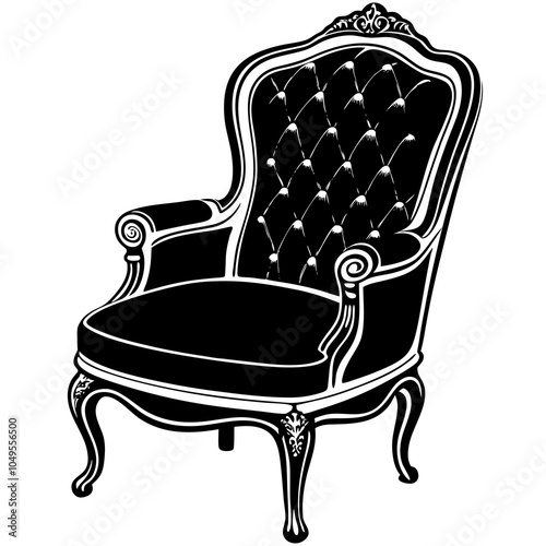 Bergère chair silhouette 