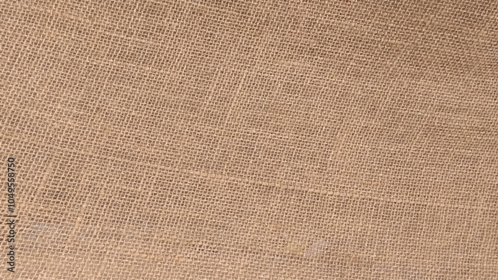 Fototapeta premium Close-up of fabric woven from burlap. Burlap texture background.