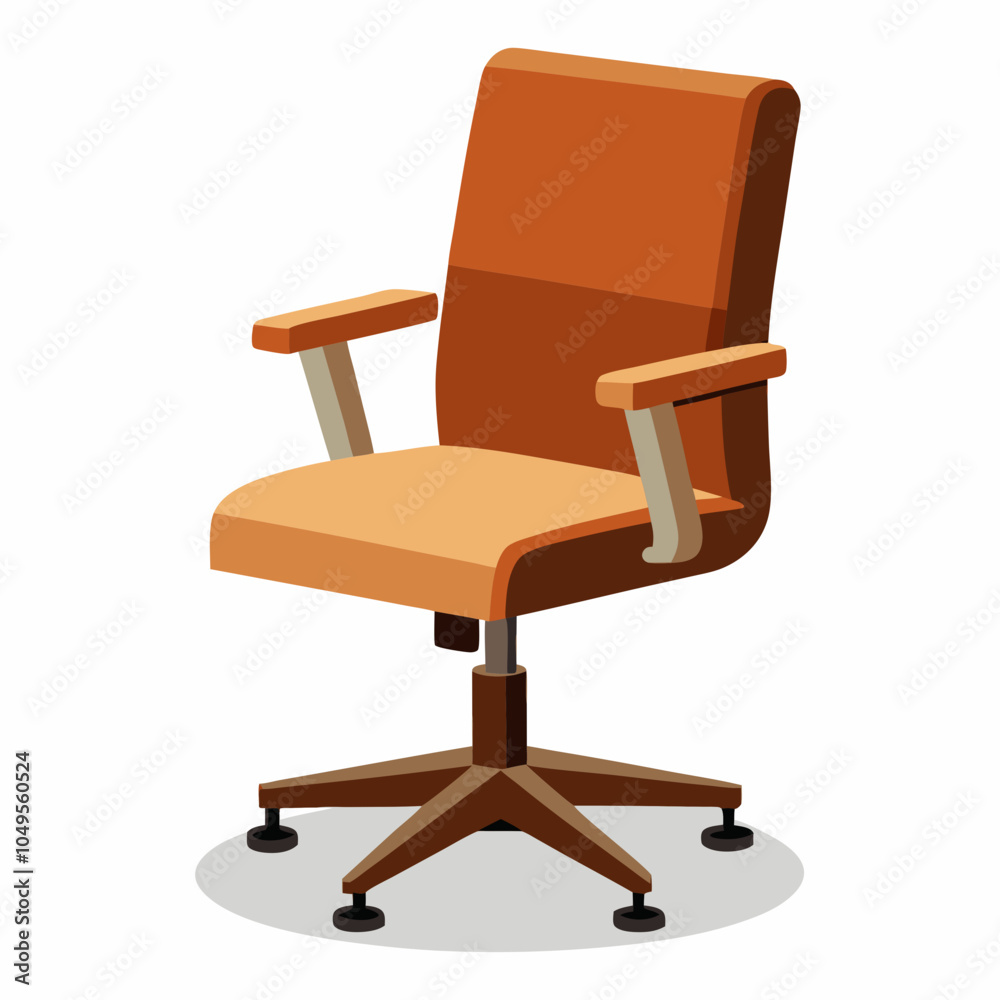 Fototapeta premium Desk Chair on a white background
