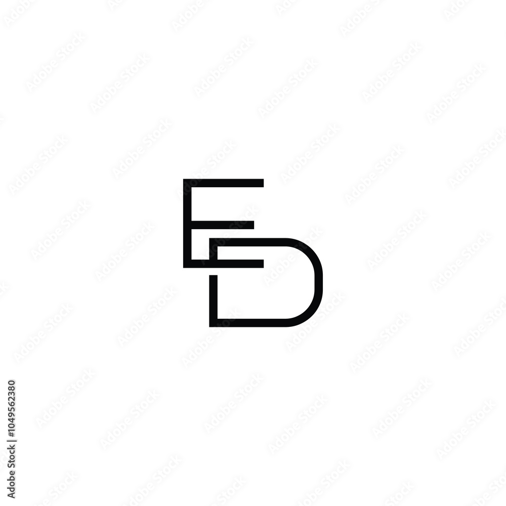 ED monogram logo design letter text name symbol monochrome logotype alphabet character simple logo ED monogram logo design letter text name symbol monochrome logotype alphabet character simple logo