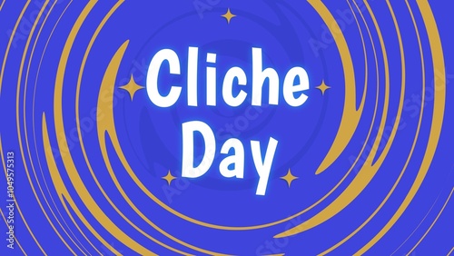 Tableau sur toile Cliche Day web banner design illustration