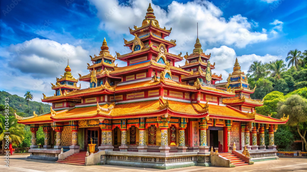 Naklejka premium temple city