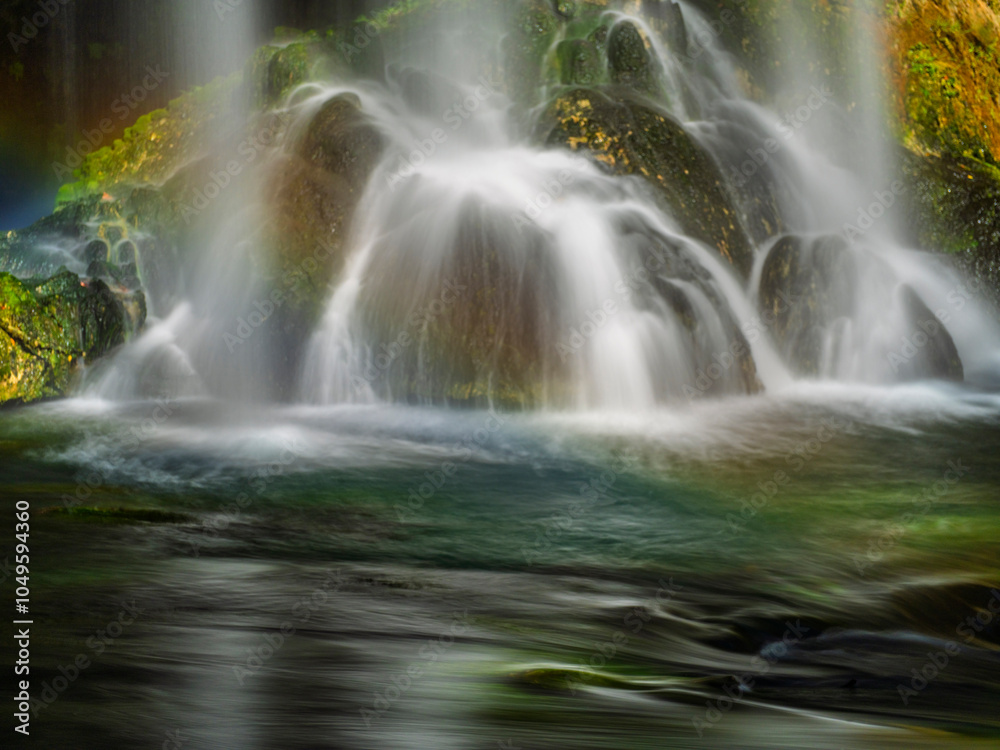 beautiful waterfall in the forest beautiful waterfall in the forest