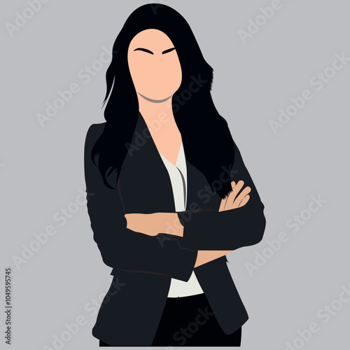 business woman with arms crossed
