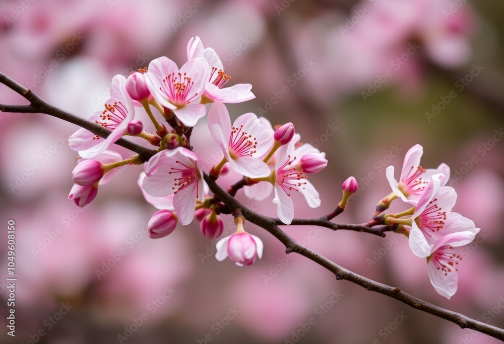 Blossoming Branch Time lapse capture of a branch blooming repres Blossoming Branch Time lapse capture of a branch blooming repres