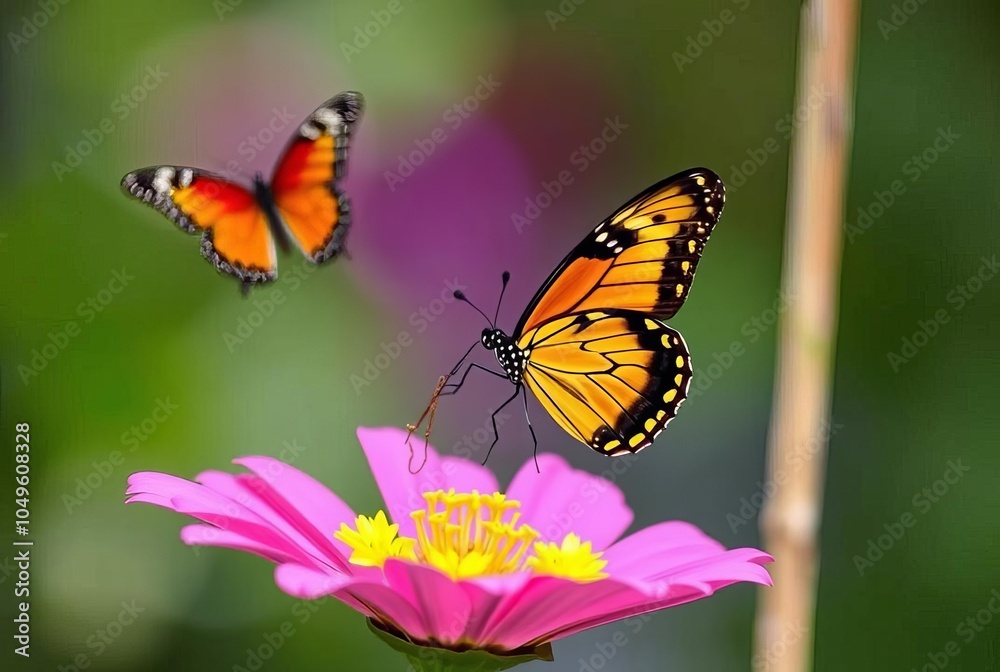 Obraz premium Butterfly Circus A circus featuring stunning butterflies perform