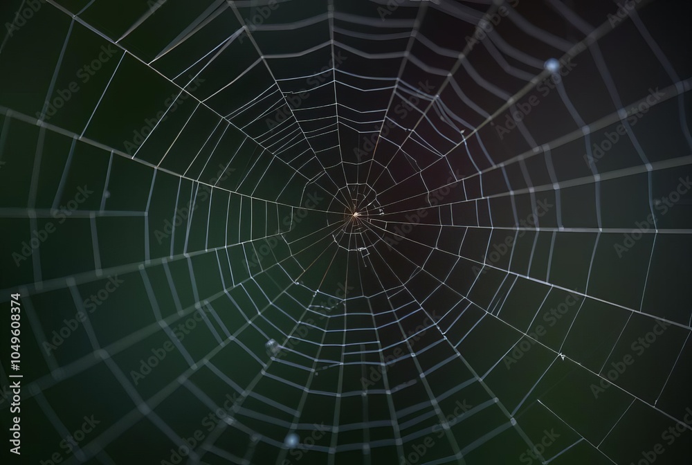 Obraz premium _ . Cobweb Texture Highlight the texture of a cobweb using macro