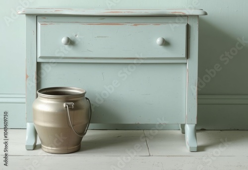 Chalk Paint A matte finish paint with a chalky texture popular f photo