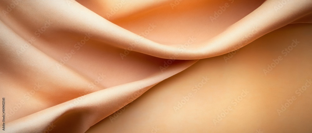 Elegant drapery a close-up of soft peach fabric displaying subtle textures and flowing movement for design inspiration Elegant drapery a close-up of soft peach fabric displaying subtle textures and flowing movement for design inspiration